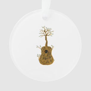 Guitar Lake Shadow Love Guitar Gift Music Lovers Ornament