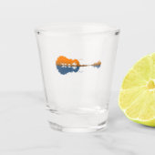 Guitar Lake Shadow Love Guitar Gift Music Lovers Shot Glas (Voorkant)