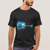 Guitar Lake Shadow Love Guitar Musician T-Shirt (Voorkant)