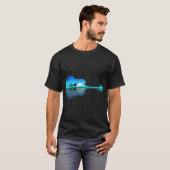 Guitar Lake Shadow Love Guitar Musician T-Shirt (Voorkant volledig)