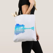 Guitar Lake Shadow Love Guitar Musician Tote Bag (Dichtbij)