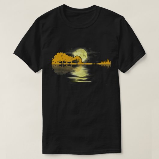 Guitar Lake Shadow Love Guitar T-shirt (Design voorkant)