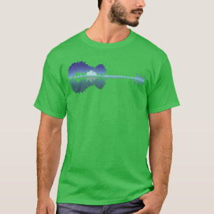 Guitar Lake Shadow Muziekliefhebbers Rock Gitarist T-shirt