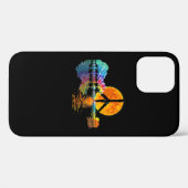Guitar Lake Shadow Peace Love Guitar Hippie Case-Mate iPhone Case (Achterkant (horizontaal))