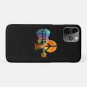 Guitar Lake Shadow Peace Love Guitar Hippie Case-Mate iPhone Case (Achterkant (horizontaal))