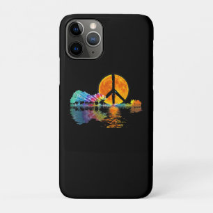 Guitar Lake Shadow Peace Love Guitar Hippie Case-Mate iPhone Case