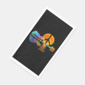 Guitar Lake Shadow Peace Love Guitar Hippie Servet (Hoek)