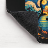 Guitar Lake Starry Night Music Guitarist Van Gogh  Muismat (Hoek)