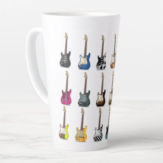 Guitar Latte Mok (Linkerhoek)