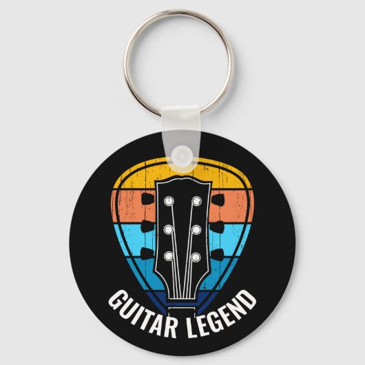 Guitar Legend Guitar in  Sunset Pick Sleutelhanger (Voorkant)