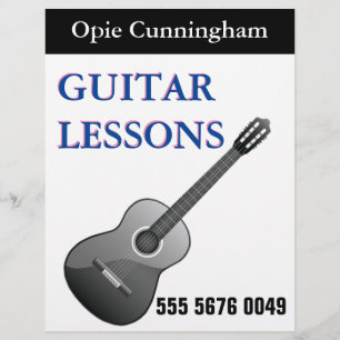 GUITAR Lessen Business Adverteren brochure