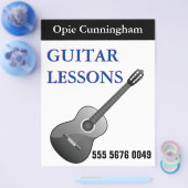 GUITAR Lessen Business Adverteren brochure (Enkel)