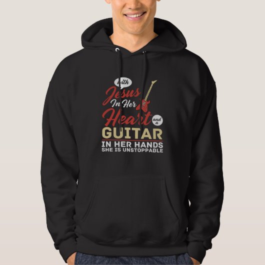 Guitar Lesson Guitarist Beginner Music Instrument  Hoodie (Voorkant)