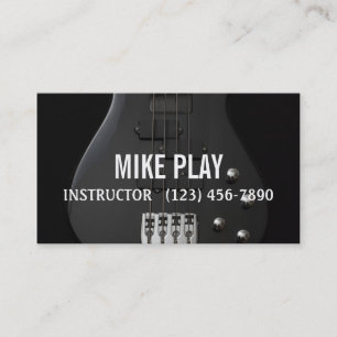 Guitar Lesson Music Instructor Visitekaartjes