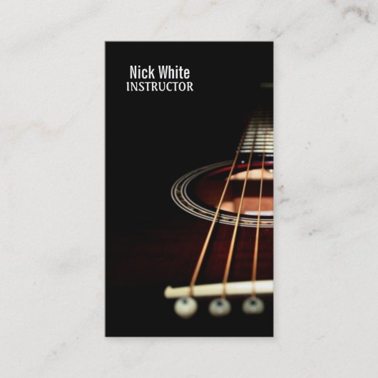 Guitar Lesson, Muziek, Instructor Visitekaartjes (Voorkant)