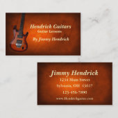 Guitar Lessons Guitar Sales Visitekaartje (Voorkant / Achterkant)