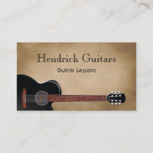 Guitar Lessons Guitar Sales Visitekaartje