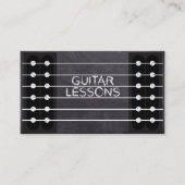 Guitar Lessons Music Instructor Docent Klasse Pro Visitekaartje (Voorkant)
