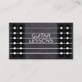 Guitar Lessons Music Instructor Docent Klasse Pro Visitekaartje