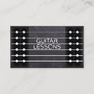 Guitar Lessons Music Instructor Docent Klasse Pro Visitekaartje
