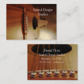 Guitar Lessons Visitekaartjes Studio (Voorkant / Achterkant)