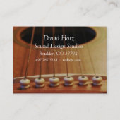 Guitar Lessons Visitekaartjes Studio (Achterkant)