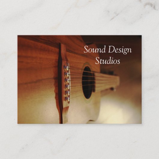 Guitar Lessons Visitekaartjes Studio (Voorkant)