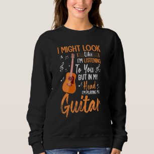 Guitar lijkt me alsof ik naar je luister. trui