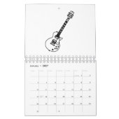 Guitar Line Drawing Kalender (Jan 2027)