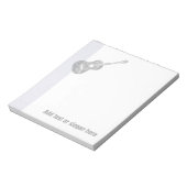 Guitar Logo en Slogan Notitieblok (Linkerzijde)