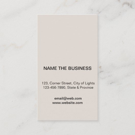 Guitar Logo Music Instructor Minimalist Singer Visitekaartje (Achterkant)