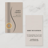 Guitar Logo Music Instructor Minimalist Singer Visitekaartje (Voorkant / Achterkant)