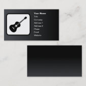 Guitar Logo  zwart Visitekaartje (Voorkant / Achterkant)