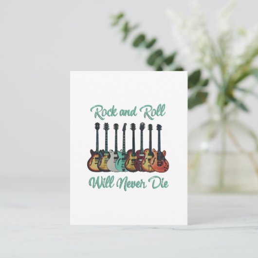 Guitar Love Briefkaart (Staand voorkant)