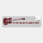 Guitar Love Bumpersticker (Voorkant)