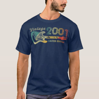 Guitar Lover 21 jaar oude Gifts  2001 Limite T-shirt
