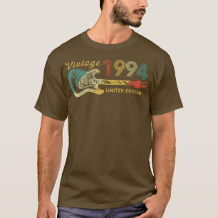 Guitar Lover 28 jaar oude Gifts Limite 1994 T-shirt
