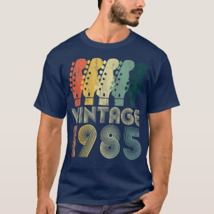 Guitar Lover 37 jaar oude Gifts Limiet 1985 T-shirt