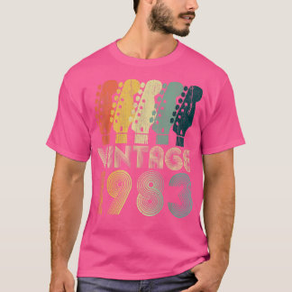 Guitar Lover 39 Year Old Gifts Vintage 1983 Limite T-shirt