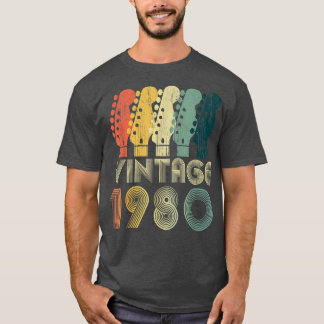 Guitar Lover 42 jaar oude Gifts  Limite 1980 T-shirt