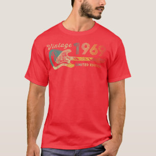 Guitar Lover 53 jaar oude Gifts Limite 1969 T-shirt