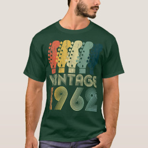 Guitar Lover 60 jaar oude Gifts  Limiet 1962 T-shirt