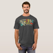 Guitar Lover 70 jaar oude geschenken  1952 70th T-shirt (Voorkant volledig)