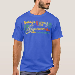 Guitar Lover 73 jaar oude Vintage 1949 Limited Edi T-shirt