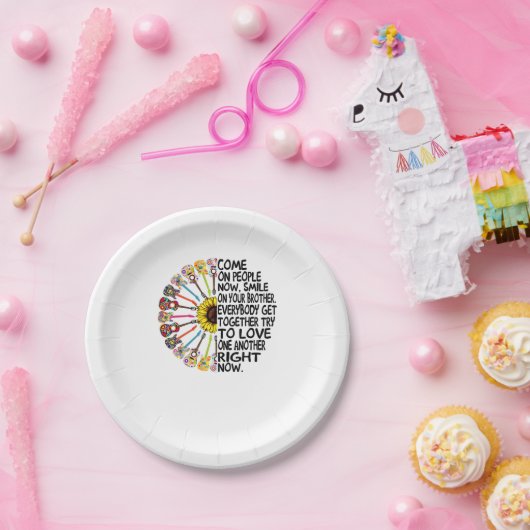 Guitar Lover | Akoestische tuinbouillon Guitar Gif Papieren Bordje (Feest)