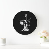 Guitar Lover | Bass Clef Bass Guitar Grote Klok (Huis)