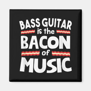 Guitar Lover   Bass Guitar is een bacon of Music F Magneet
