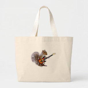 Guitar Lover   Dekhoorn die gitaar speelt Grote Tote Bag