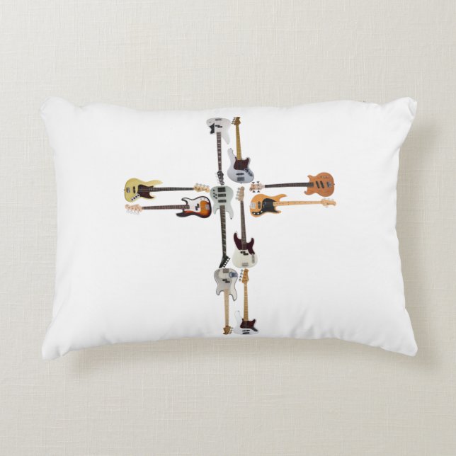 Guitar Lover | Guitar Cross Gift Accent Kussen (Voorkant)