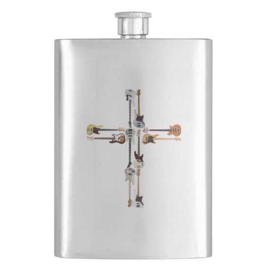Guitar Lover | Guitar Cross Gift Flacon (Voorkant)